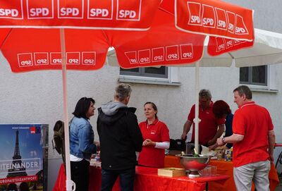 SPD-Stand am Verkaufsoffenen Sonntag in Eggenstein